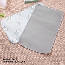 1件/2件装新款毛绒宠物背心，小型犬猫秋冬服装，双腿宠物外套，卡通图案宠物背心，宠物背心+宠物垫套装，适合小型猫狗 - 彩色 - 查看 11