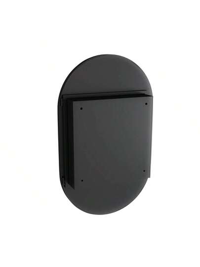 Elegante Oval Spiegel Cabinet, Built In Medicine Wand Mounted Cabinet Metal Frame, Adjustable Shelves, Storage Bathroom, Living Room Bedroom, Goud view 10