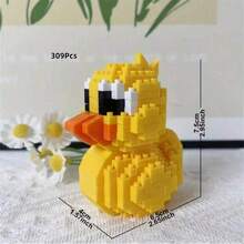 Um Conjunto de Blocos de Montar de Modelo de Pato Amarelo, Blocos de Partículas Minúsculos para Melhorar a Destreza dos Dedos e o Desenvolvimento Cerebral, Presente Ideal para Iniciantes. Observação: A caixa pode ter sofrido danos leves durante o transporte. Decoração de Quarto, Pato de Borracha, Micro Blocos, Brinquedos de Construção, Blocos de Construção, Pato, Tijolos, Blocos de Construção, Patos de Borracha, Pato de Borracha, Patos de Borracha, Blocos de Construção, Pato de Borracha - Amarelo - Visão 9