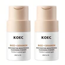KOEC Rice Enzyme Brightening Cleansing Powder, Gentle Face Wash For Brightening, Radiant Skin, Facial Cleanser For Dry Skin - Apricot - View 7