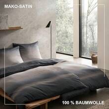 Bugatti Bed Linen 135 X 200 Cm - 100% Cotton, Zip, Cuddly, Soft & Washable, Mako Satin Bed Linen Striped Grey Beige - Grey/Beige - View 3