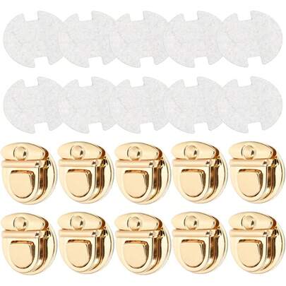 EstiloTEHAUX 10 Piezas Hebillas De Cierre Para Bolsos, Broches MetáLicos Para Bolsa, Cerradura De Hebilla Para Bolsas, Accesorios De Bricolaje De AleacióN, Clips Para Correas, Herrajes Para Hacer BolsosVersióN Mejorada