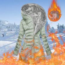 Winter Coats For Women Fleece Lined Warm Puffer Sherpa Jackets Coat With Hood 2025  Thicken Long Puffer Jacket