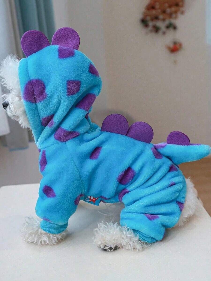 1pc Pet Autumn/Winter Dinosaur Transformation Costume, Suitable For Small Dogs R6AH - Nhiều màu - Xem 1