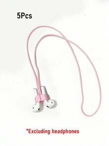 苹果蓝牙无线耳机防丢挂带 磁力吸附防掉挂绳项链架 兼容Airpods - 粉色 - 查看 11