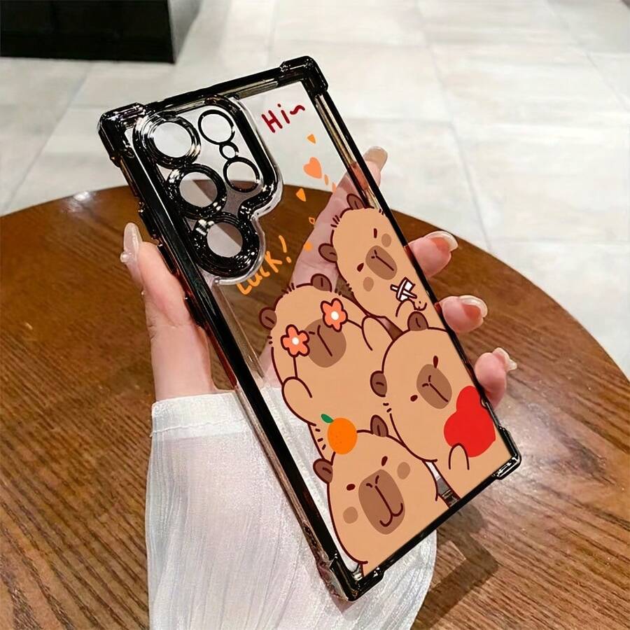 Funda de teléfono de pez globo linda para Samsung Galaxy S25 S24 S23 S22 S21 FE Ultra Plus 4G 5G, a prueba de golpes, transparente y suave - Colores mixtos - Ver 1
