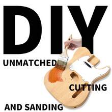 Unfinished DIY TL Electric Guitar Kit Mahogany Body Maple Neck - 如圖 - 查看 3