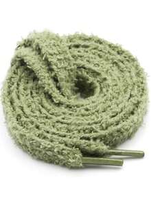 1 Pair Soft Flat Fuzzy Shoelaces: Wide Thick Furry Shoe Laces For Sneakers(120cm/47.24inch) - Multicolor - View 6