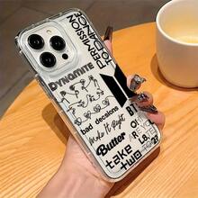 Fashion KPOP B--Album Signature Phone Suitable 17 16e 16 15 14 13 12 11 Pro  XR XS X 8 Plus Soft TPU Back Coverchristmasfall Phone Casephone 17halloween Accessories - 混合顏色 - 查看 2