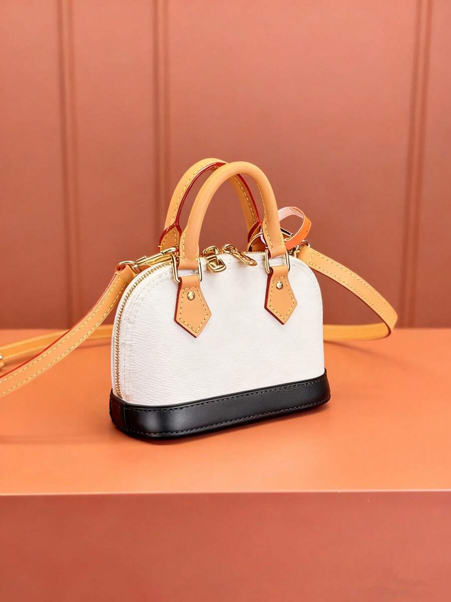 2026 New Versatile Retro Shell Bag Shoulder Crossbody Bag - trắng - Xem 1