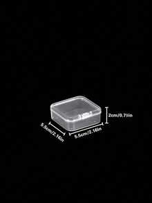 1pc Multi-Purpose Clear Plastic Storage Box, Including 4/24/28/32 Fixed Compartments For Organizing Earrings, Rings, Jewelry And Nail Art Accessories Back To School - Multicolor - View 11