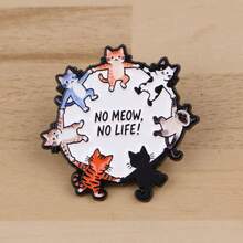 Cartoon UFO Katzen Soft Emaille Anstecknadel Herren Broschen für Kleidung, Damen Revers Anstecknadeln für Rucksack Abzeichen Anstecknadeln Accessoires Schmuck