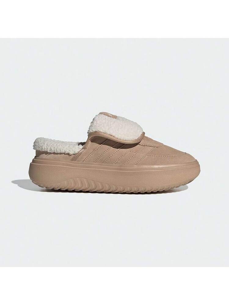 Adidas GRAND COURT MULE Women Fleece Thick Sole Casual Shoes