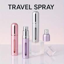 10pcs Refillable Perfume Bottles With Leak-Proof Fine Mist Sprayer - PVC-Free Travel-Size (0.17oz/5ml), Red/Pink/Clear, Metal Caps - For Perfume, Essential Oils, Lotions - Ideal For Travel, Home, Or Gifts - Perfume Bottle Travel Essentials Storage Containers - 多色混合 - 查看 3