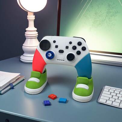 Soporte de mando de juego, soporte de juego con diseño 3D divertido, decoración de escritorio, regalo para amigos gamers