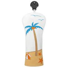 Coconut Tree Design Golf Club Head Cover, Fashionable Golf Club Head Cover, Embroidery Design, Durable Dustproof, The Best Protection For Golf Clubs. - White - View 11