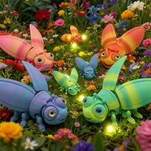 1pc 3D Printed Firefly Statue Figurine, Movable Doll Statue With Realistic Eyes, Available In 2 Sizes, Christmas Gift, Birthday Gift, Party Decor, Suitable For Any Occasion, 3D Printed Animal