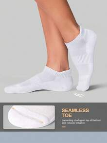 3 pares de calcetines acolchados de algodón para senderismo/running - Multicolor - Ver 4