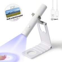 便携式手持美甲烘干灯，UV美甲灯，适用于所有凝胶指甲油，Type-C可充电180mAh快速干甲灯，三合一套装包含支架、美甲灯和充电线，小巧精致，是馈赠佳品，价格实惠，性价比高。 - 彩色 - 查看 15