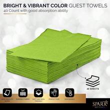 Amcrate - Servilletas desechables para invitados, servilletas de papel suaves y absorbentes, tamao de cena, para fiestas, bodas, 8x 4.5 pulgadas, 2 capas, paquete de 40 unidades - Kiwi - Ver 5