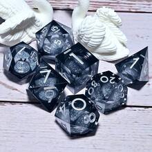 7 Piece Resin RPG Dice Set - Polyhedral Dice For Board Games, Hand Role-Playing & Holiday Gifts (Christmas/Thanksgiving/Ramadan/Easter) - Multicolor - View 19