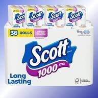 Scott 1000 SepticToilet Paper | 1-Ply Rapid-Dissolving Design | Strong & Reliable For Daily Use | Specifically Tested For Septic Systems | Low-Lint & Clog-Free Performance | Value Pack For Household & Busi Ness Use   Paper Towels  Cleaning Supplies   Towels Christmas Toilet Paper