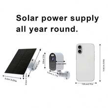 5G Solar Outdoor Surveillance Camera, Cctv Camera Wifi Connect To Cellphone,4MP 2K Color Night Vision, Powered By Solar Panel,Built-In 5000 MAh Battery, AI Human Motion Detection With Spotlight, PIR Sensor, Two-Way Audio, Home Wireless Battery-Powered Closed-Circuit Television, Cloud/SD Storage, Wall-Mounted, Outdoor Surveillance, Home Camera/Nanny Monitoring/Property Monitoring