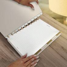 Front And Back Cover Iscool For Disc-Bound Notebook, Floral Stitching. - Desnudo - Ver 7