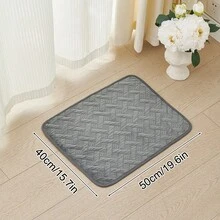 Colchoneta para mascotas a cuadros gris oscuro, talla S-XXL, cama para perros, colchoneta impermeable antimordeduras y antiorina para mascotas grandes, apta para todas las estaciones