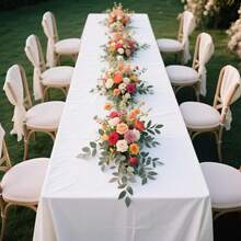 1pc White Tablecloth, Durable Polyester Fiber, Suitable For Villa Dining, Wedding, Restaurant, Coastal Wedding Decor, Elegant Square Tablecloth For Family Gathering, Party And Outdoor Events, Available In Multiple Sizes, Designed For Multi-Person Gathering - White - View 3