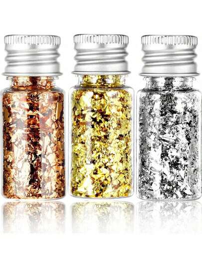 金箔蛋糕装饰，可食用金箔片，适用于烘焙、烹饪、甜点、工艺品、化妆品等。