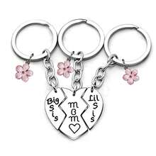 2 طقم سلسلة مفاتيح للأم والابنة - من الفولاذ المقاوم للصدأ، قلادة متطابقة على شكل قلب، مناسبة للأم والابنة - هدية مثالية لعيد الأم، عيد الميلاد، ومناسبات خاصة، سلسلة مفاتيح من الفولاذ المقاوم للصدأ - وردي فاتح [طقم مكون من 3 قطع للأم والابنة] - مشاهدة 17