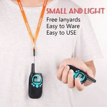 Walkie Talkies recargables para adultos de 5 millas de largo alcance para nios Walkie - talkies 2 unidades de 22 canales 0.5 sin licencia FRS Radio bidireccional con linterna, fcil de usar para - inicial - Ver 6