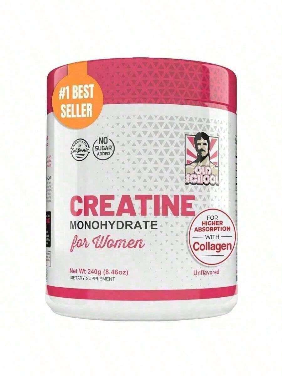 1 Bottle Creatine Monohydrate Powder For Women – 5000mg Creatine + 2000mg Collagen + 1g BCAA 2:1:1 – Supports Lean Muscle, Recovery, Energy & Endurance – Micronized, No Fillers, Made In USA - 1瓶 - 查看 1