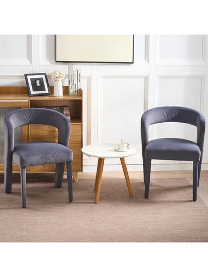 New Armchair, Lounge Chair, Upholstered Chairs, Single Sofa, Cube 59x60x79, Velvet, Load Capacity 150 Kg, Grijs view 11