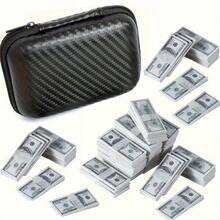 1500 pezzi, 15 fogli/confezione, Mini banconote da dollaro, accessori per casa delle bambole, regalo a sorpresa, decorazioni in miniatura, articoli per feste di Natale