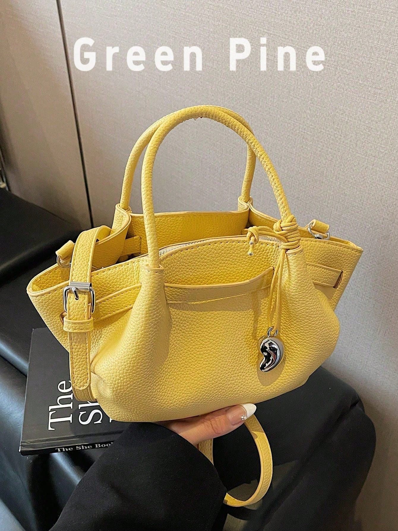 Korean Style Ins Fashion New Minimalist Niche Tote Bag, Large Capacity Casual