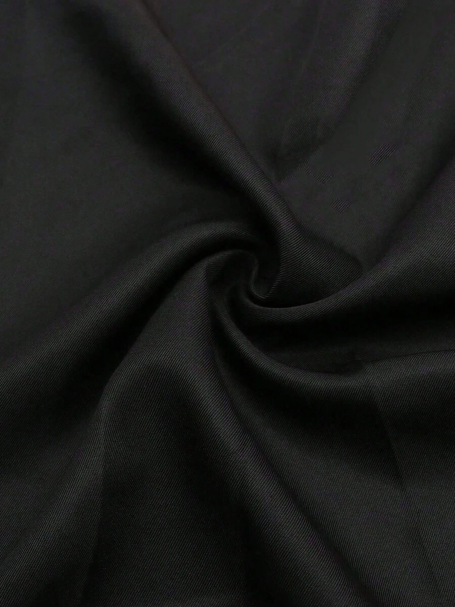 1 块黑色涤纶斜纹布，通用家居 DIY 预切布