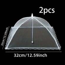 White Picnic Food Cover, Foldable Dishwashing Cover, Table Cover Dustproof Cover - White - View 15