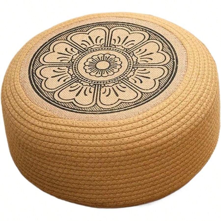Outdoor Pouf Patio Ottomans And Footstools Floor Seating For Exterior Deck Living Space Garden Home Placement Coastal Patio Poolside