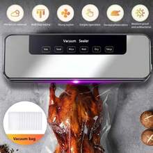 RAF Vacuum Sealer - Smart Kitchen Vacuum Sealer With Vacuum Bags - Equipment For Vacuum Sealing And Food Preservation, Suitable For Food Storage And Freshness - Standalone Snack Bag Sealing Machine, Kitchen Food Preservation Tool - Vacuum Sealer. Valentine's Day And Christmas Gift Discount - EU C Type Plug(220-240V) - View 8