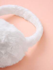 Hatastic 1pc Winter Ear Warmer With Faux Rabbit Fur, Warm Thermal Lined Foldable Ear Muffs, Windproof And Foldable Ear Cover Winter Accessories Gifts