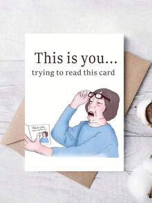 Fun Greeting Card/Sister Card/For Him Or Her/Creative Card/Love Card/Just Because Card/Funny Valentine's Card With Envelope,Christmas - Red - View 8
