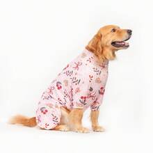 圣诞狗狗睡衣，搞笑圣诞狗狗服装，圣诞小狗睡衣，圣诞小狗衣服，狗狗毛衣，小狗圣诞礼物，狗狗服装，狗狗衣服，小型犬、中型犬、大型犬睡衣，超柔软有弹性，全身印花圣诞图案，S-6XL