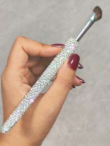 High-Quality Rhinestone Crescent Nose Contour Brush, Concealer Shading Makeup Brush For Nose Sculpting And Shading,Foundation Brush,Concealer Brush,Blush Brush,Contour Brush,Blush Brush,Bronzer Brush,Powder Brush,Foundation Brush,Blush Brush,Giveaways - Multicolor - View 3