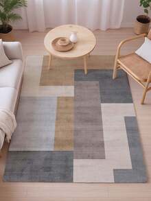 1pc Luxury Fashion Style Indoor Decorative Carpet, New Faux Wool Material Indoor Rug, Living Room Carpet, Sofa Carpet, Bedroom Carpet, Anti-Slip Bedside Mat, Dining Room & Kitchen Carpet, Office Chair Pad, Entryway Doormat, Outdoor Picnic Mat, Outdoor Camping Blanket - Multicolor 1 - View 16