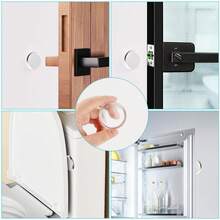 5pcs Adhesive-Free Transparent Door Stoppers - Strong Silicone Gel, Peel & Stick, Soundproof Anti-Collision, Invisible No Trace - Multicolor - View 9