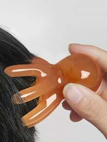 Pettine massaggiante portatile per la testa, pettine massaggiante per il cuoio capelluto, massaggiatore facciale, strumento per alleviare lo stress e rilassarsi