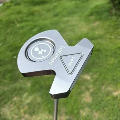  1pc Lashonda Golf Putter, Mallet Putter, Oversized Head, Zero Torque, High Stability Golf Club, Black, Grey