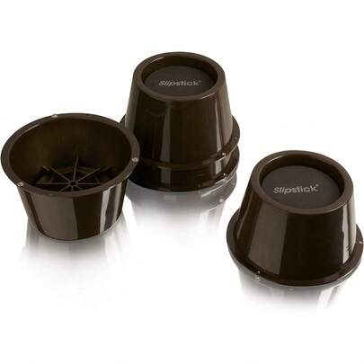 Slipstick CB654 2 Inch Lift Furniture Risers Bed Risers Adds 2" Height To Heavy Furniture Or Beds Set Of 4 Supports 2 000 Lbs